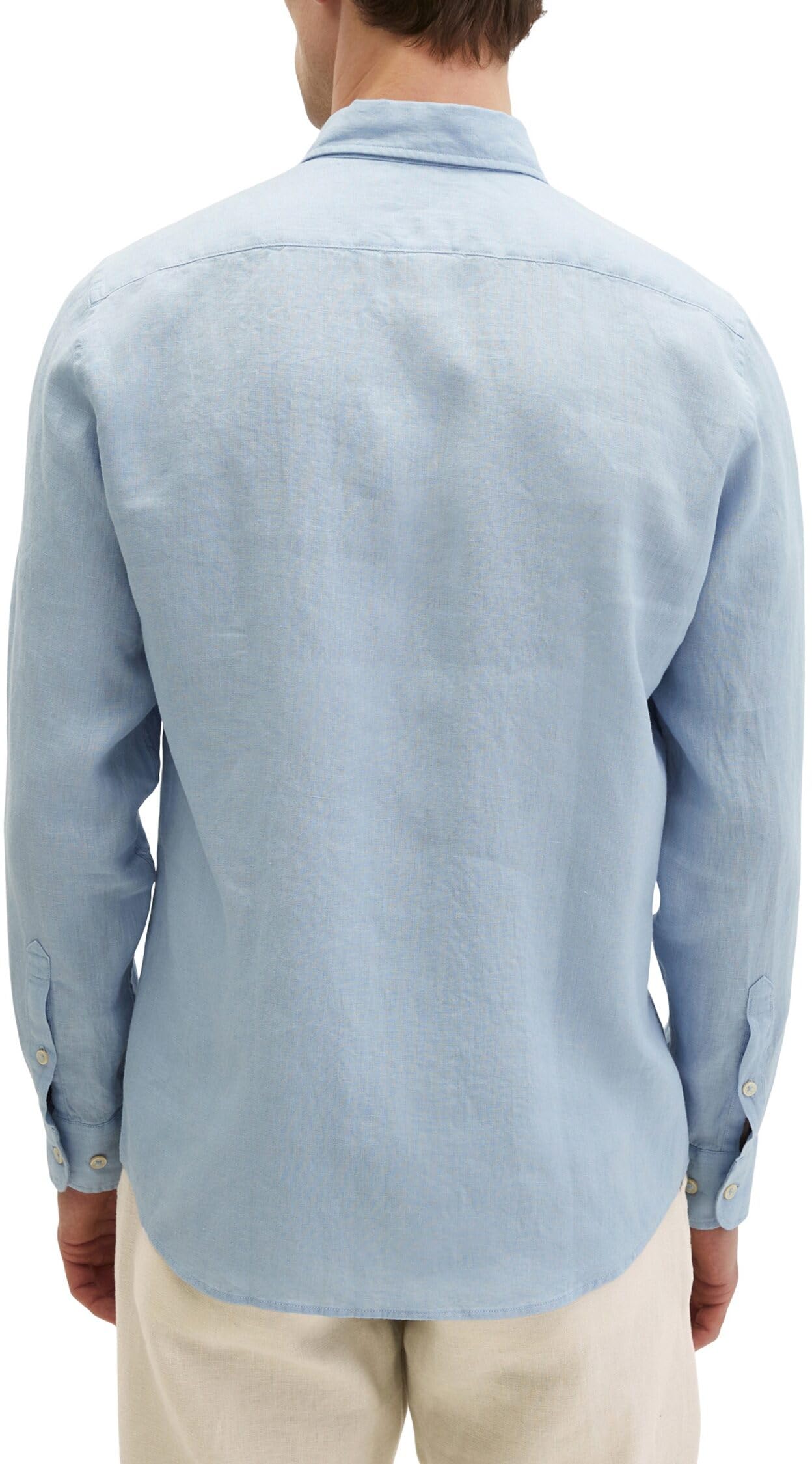 Marc OߴPolo Uomo Camicia in lino con colletto con bottoni shaped fit