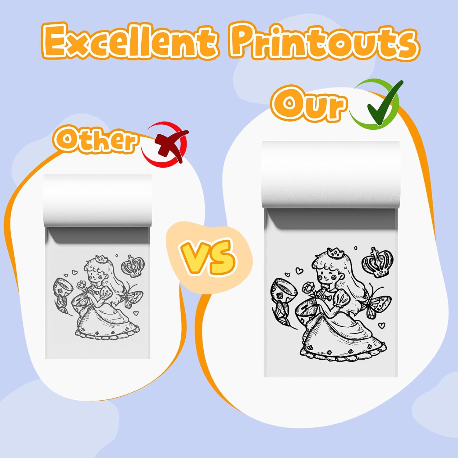 Phomemo White Self-Adhesive Thermal Paper, Glossy Sticker Paper Label for Phomemo M02/M02 Pro/M02S/P2S/M03/M04S Mini Sticker Printer, 50mm x 3.5m, Diameter 28mm, 3-Rolls, Image Time 10 Years - Image 7