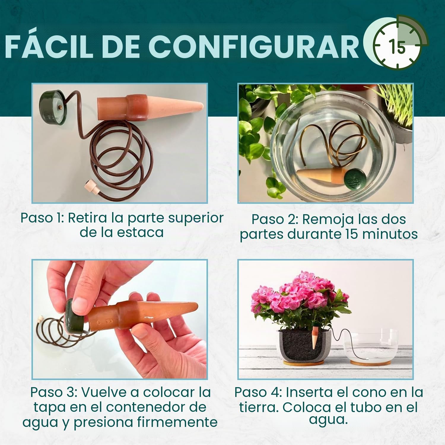 Blumat Classic - Estacas de riego para plantas (paquete de 6)