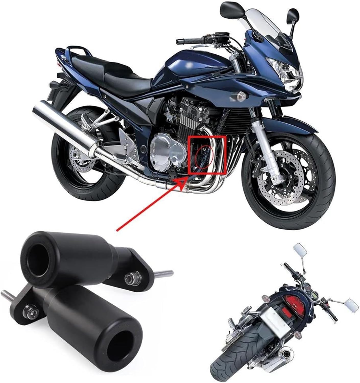 バイク用フレームスライダー 用 ZX-14R ZX14R 用 ニンジャ1400 2010