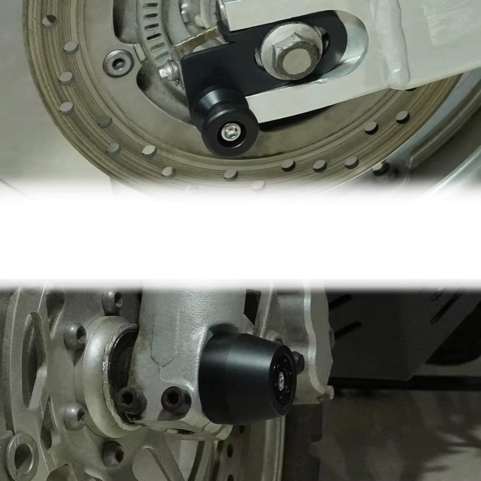 Carretes Brazo Basculante Tornillo Soporte Motocicleta Compatible con XL1000V para Varadero 2003-2012 Deslizador Choque Horquilla Eje Rueda Delantera Y Trasera