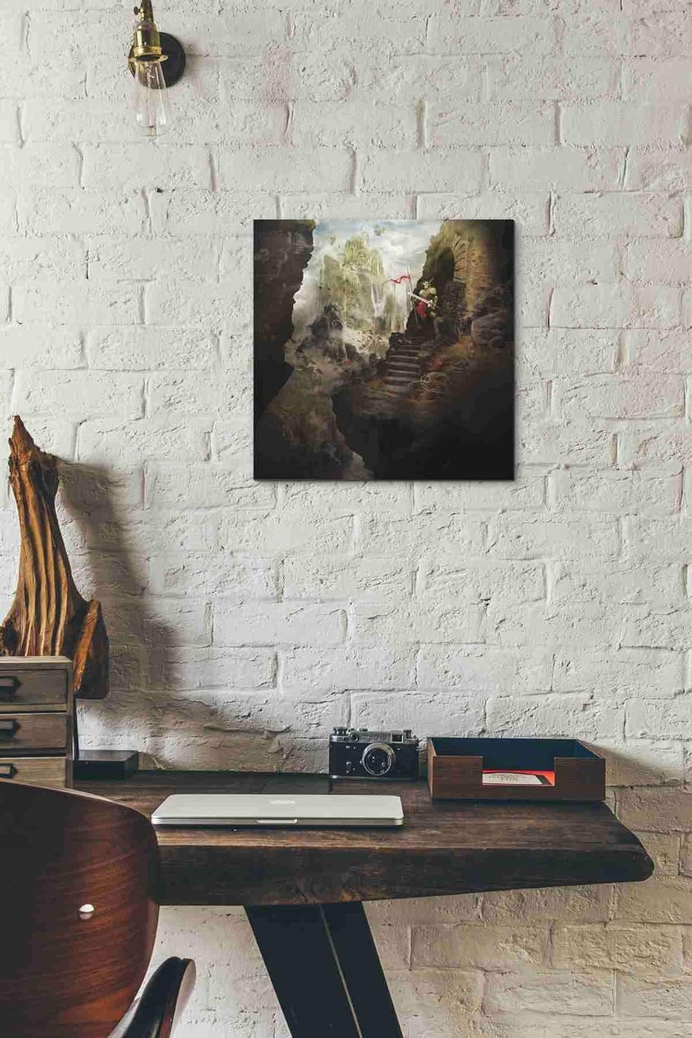 Epic Graffiti 'The Empire' by Jonathan Lam, Canvas Wall Art, 12"x12"