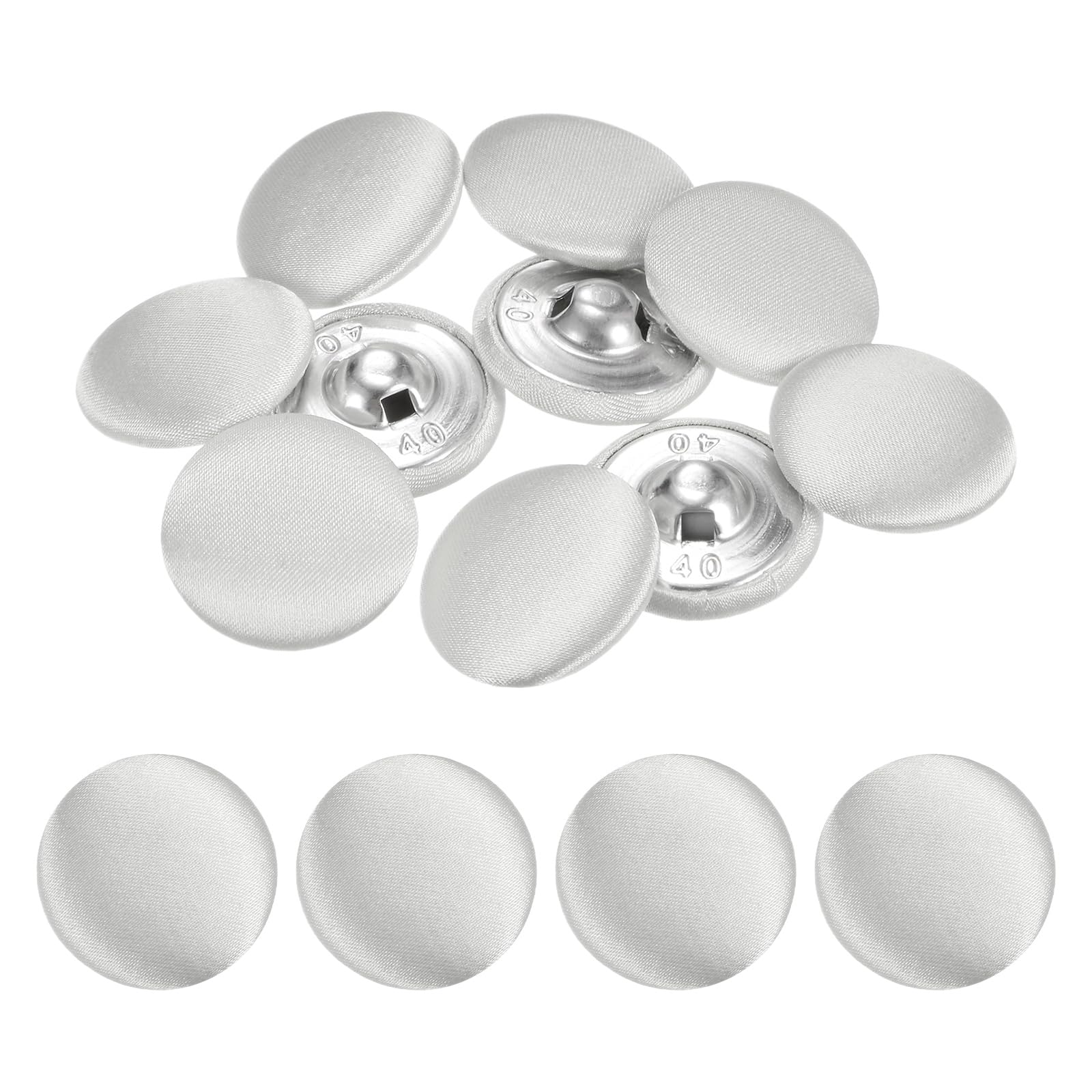 TIXIPEM 10pcs Cover Button Kits 1 Inch/25mm Yellow