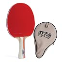 STAG ICONIC Championship Table Tennis Racket | 6 Ply Plywood | High Control | Intermediate Players | Red/Black gallery image