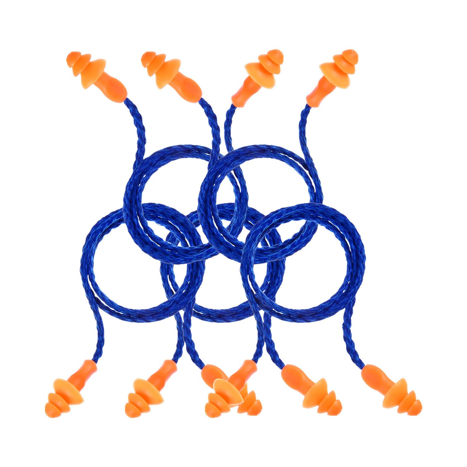 Buy Pacificdeals Pack of 5 Portable Silicone Foam Soft Wired Earplugs