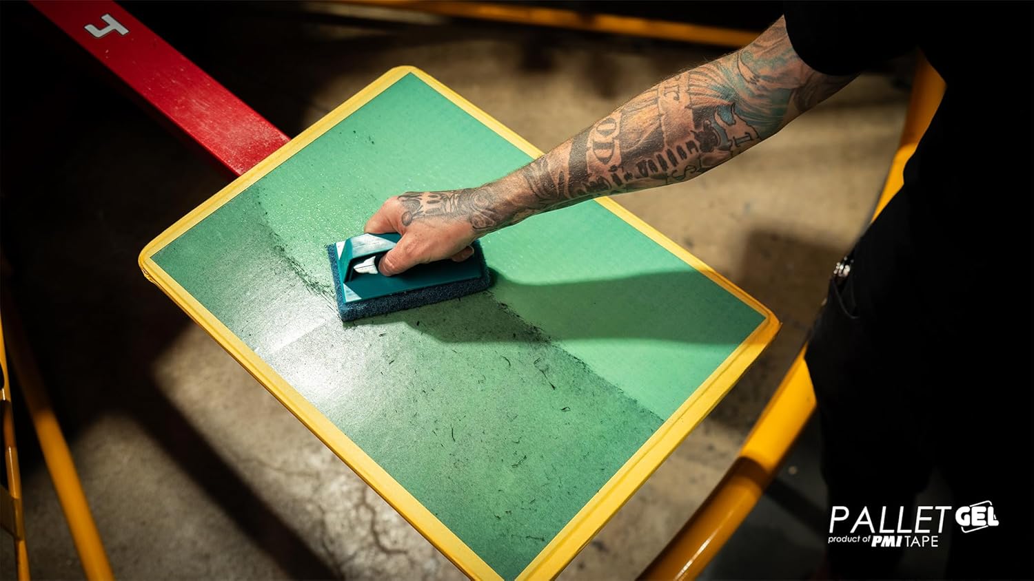 PMI PalletGel 15.5"x21" – Reusable Gel Adhesive Sheet for Screen Printing Pallets – Color Change at 120°F – Silkscreen Platen Masking Pad, 100,000 Impressions