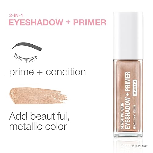 Miniatura 5 de Neutrogena Sensitive Skin - Sombra de ojos + imprimación, una sombra de ojos metálica 2 en 1 de larga duración para pieles sensibles con provitamina