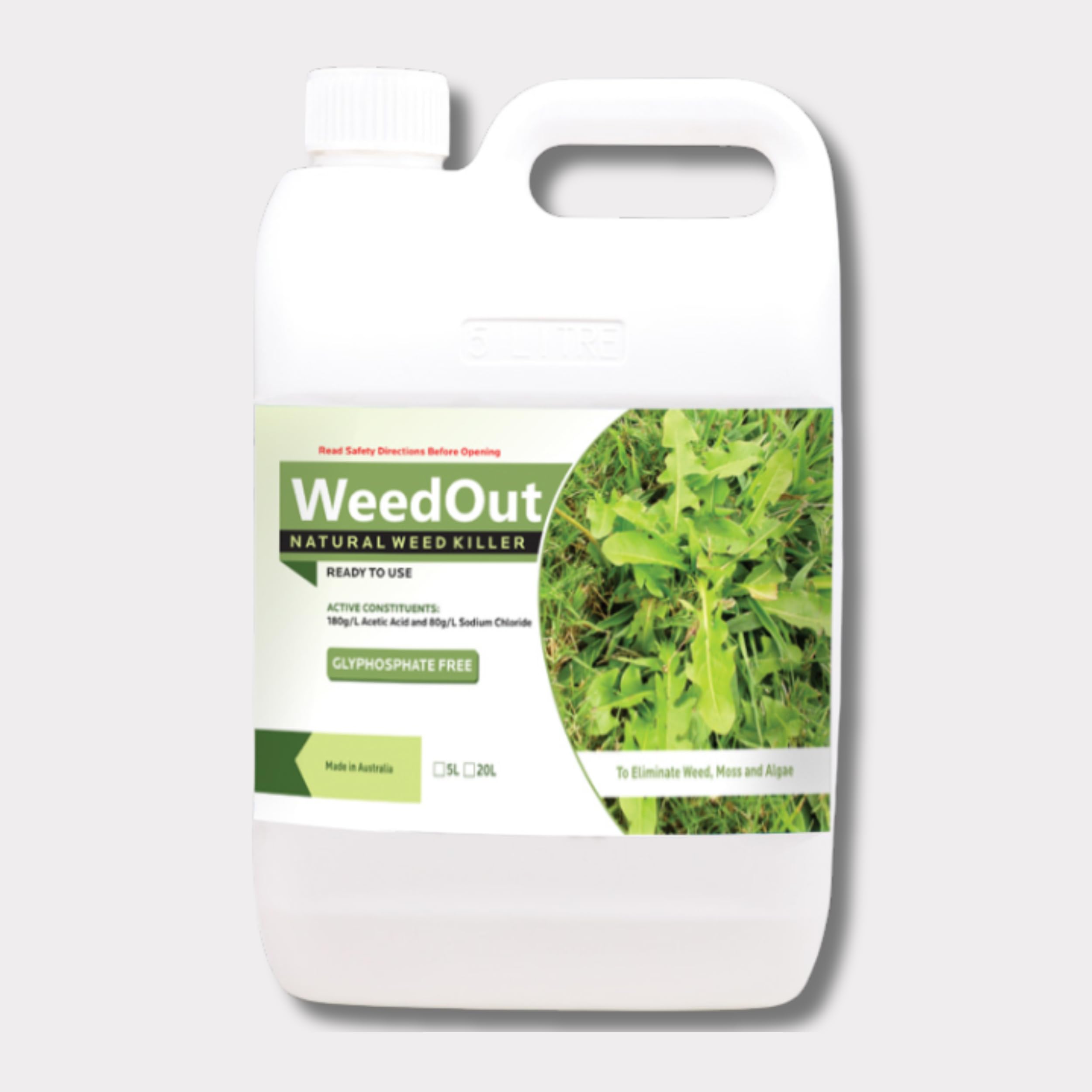 Weedout Organic Weedkiller - 5 litres - Free from Glyphosate - Made of ...