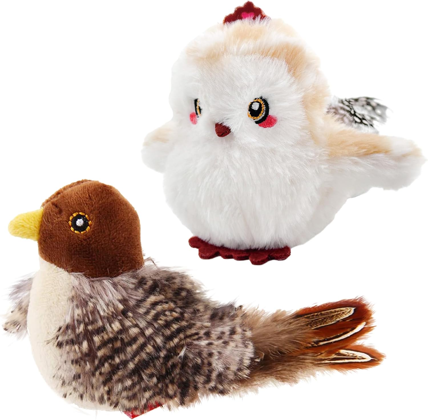 PETGEEK GiGwi Chirping Bird Cat Toys & Flapping Bird Cat Toys