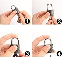 Vista 6 de 2 Pack pequeño candado con 3 llaves (llave similar), cerradura de casillero 30mm, cerradura con llave para cobertizos, unidad de almacenamiento