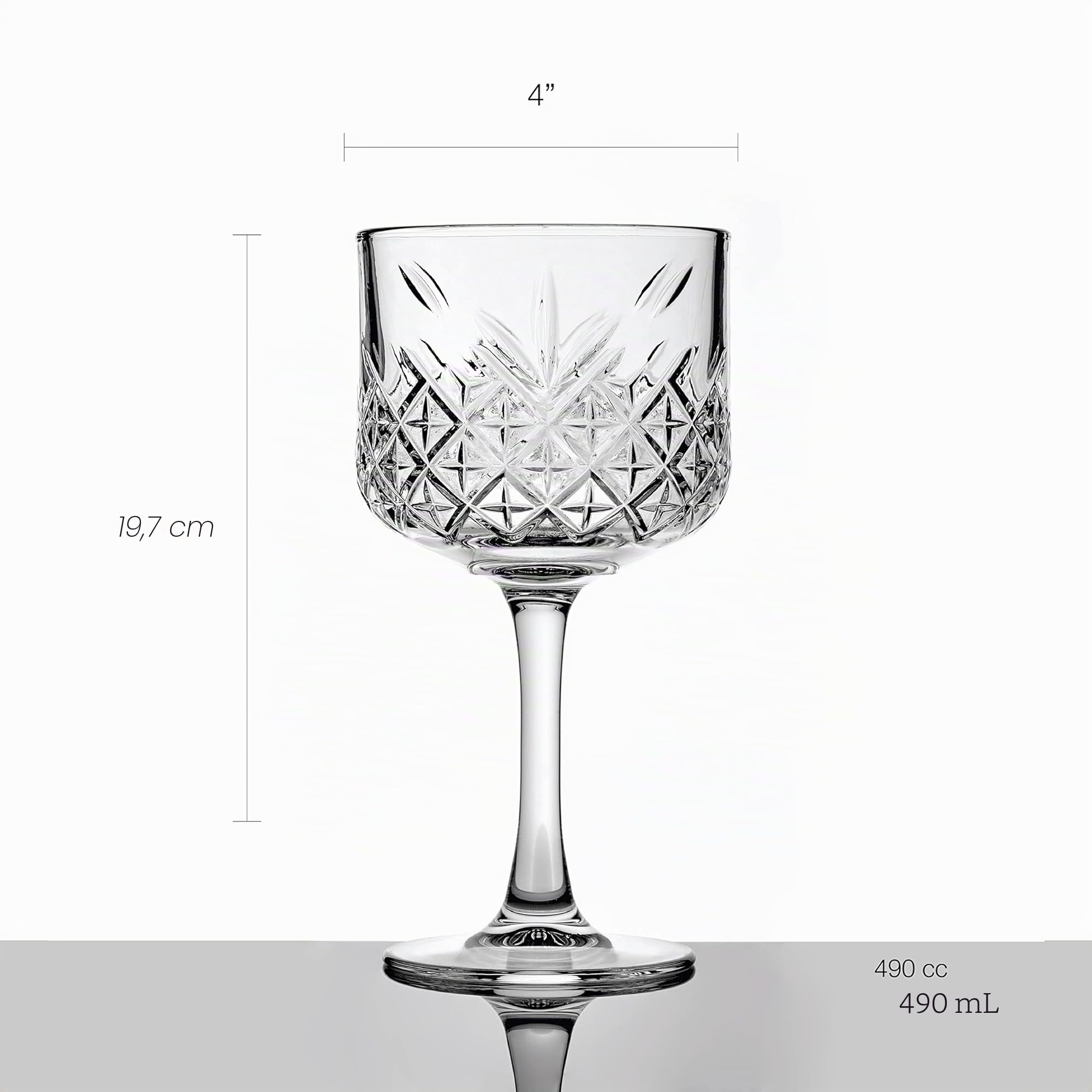 Pasabahce Timeless Confezione 4 Calici Gin&Tonic 55, 50 cl, 4 unità