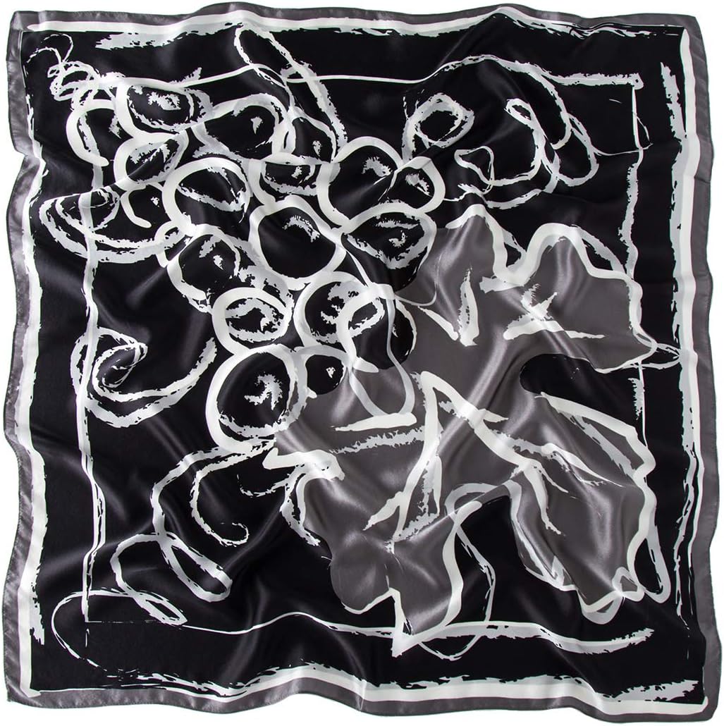 ANDANTINO 100% Pure Mulberry Silk Scarf 35" Large Square Lightweight Headscarf –Women’s Hair Wraps-With Gift Packed - Image 3