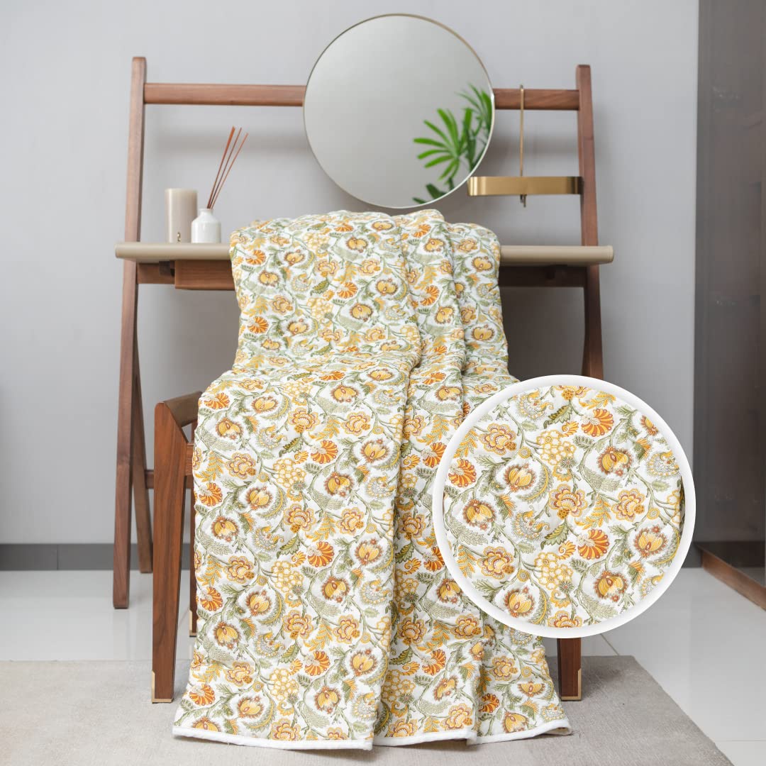 Buy Urban Space 100 Cotton Blankets Double Bed, All Season Reversible