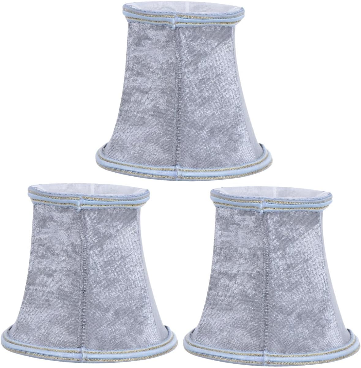UPKOCH 3pcs Simple Cloth Lampshade Cover for Chandelier Bulbs Easy Installation Home Decor Fashionable Lamp Ornament Grey Fine Workmanship