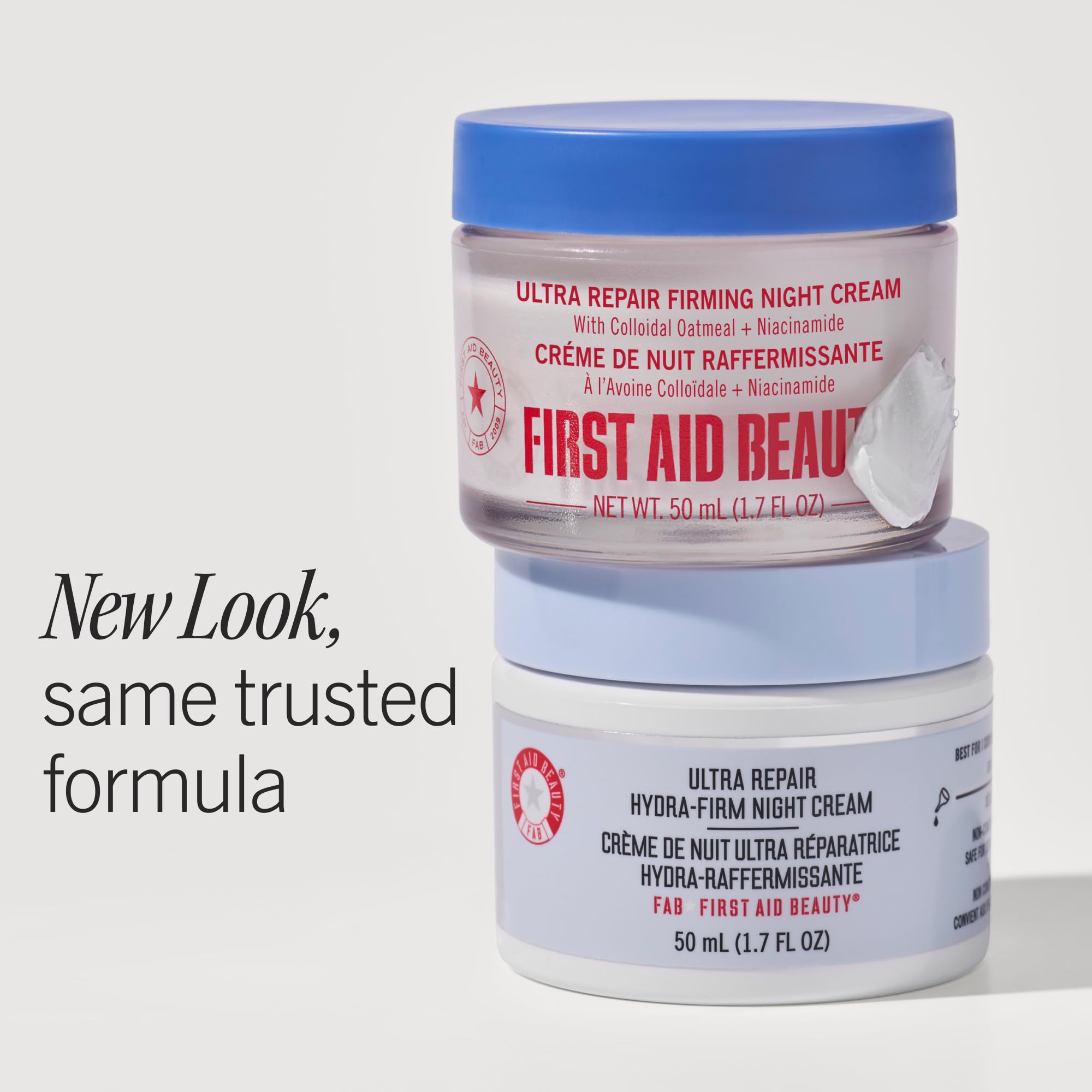 First Aid Beauty Ultra Repair Hydra-Firm Night Cream – reichhaltige Nachtcreme, spendet Feuchtigkeit, hilft sichtbar gegen Zeichen der Hautalterung, 1.7 oz