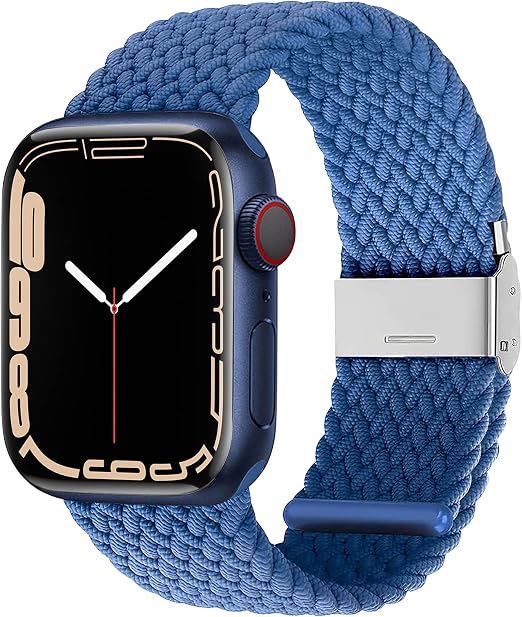 Fengyiyuda - Cinturino in nylon intrecciato Solo Loop compatibile con Apple  Watch, cinturino sportivo elastico per iWatch modello: 7 / SE / 6 / 5 / 4 /  3 / 2 / 1, colore: blu atlantico, 38/40 mm: - 1 : Amazon.it: Elettronica