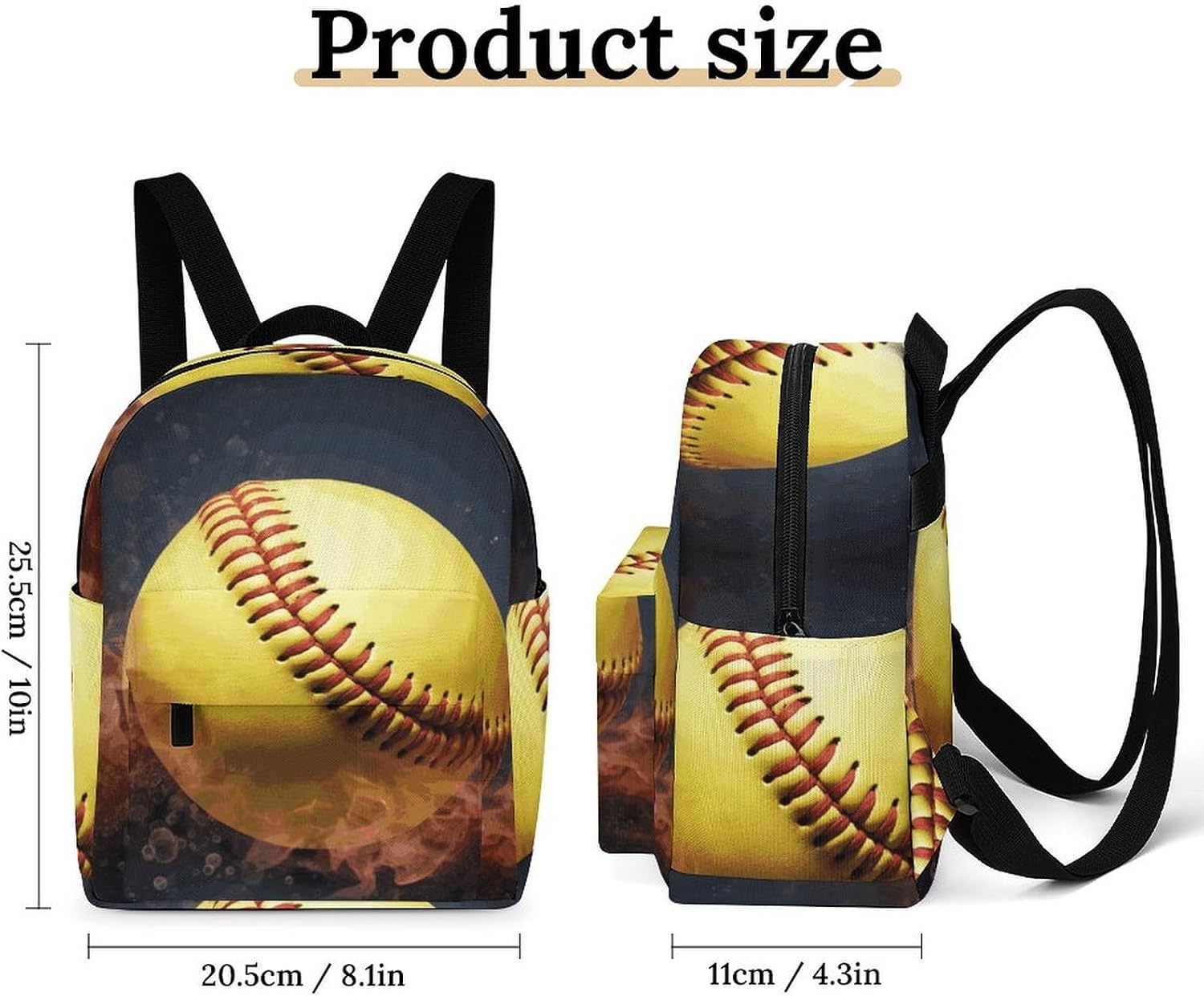 Waterproof Mini Backpack for Women - 10 Inch Oxford Lightweight Daypack Cute Bag Small Daypack Softball Small Backpack Purse for Travel Work Weekender