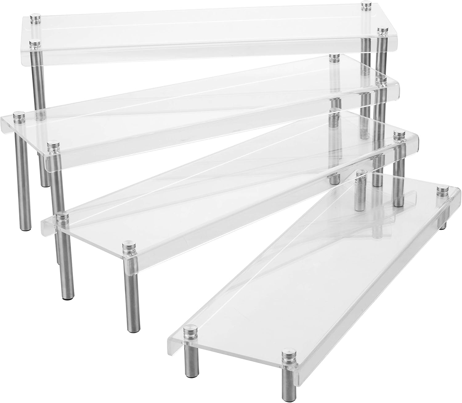 MyGift 4Tier Clear Acrylic Food Display Stand, Appetizer