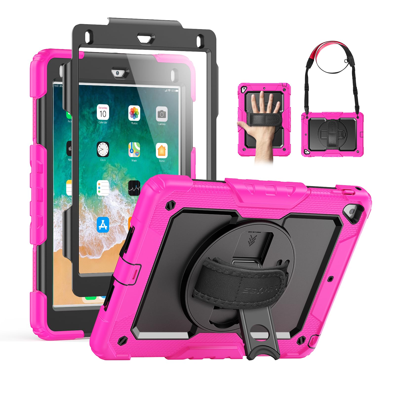 SEYMAC Case for iPad 6th/5th Gen/Air 2/Pro 9.7, Black — Amazon image 21