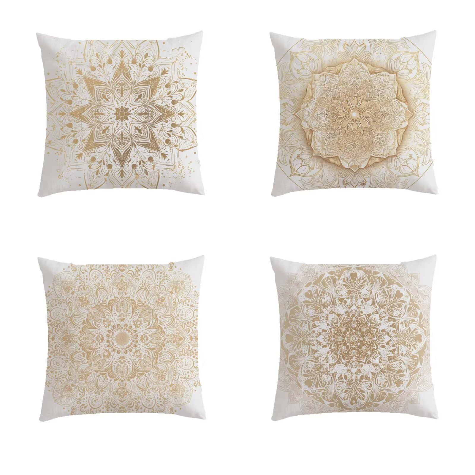 Housse de coussin salon de jardin extérieur 80x80 en lin pour vos soirées d'été