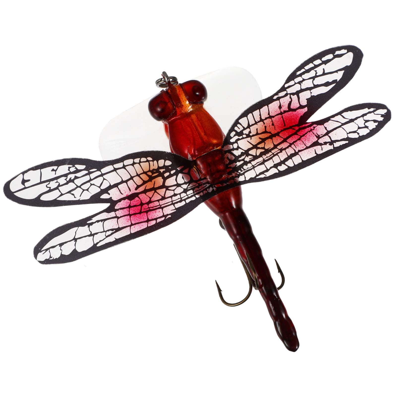 Bass Lures Dragonfly Fishing Like Dragonfly with Hook for Trolling Hard Fishing Equipment Tool Red Kit : Sports & Outdoors