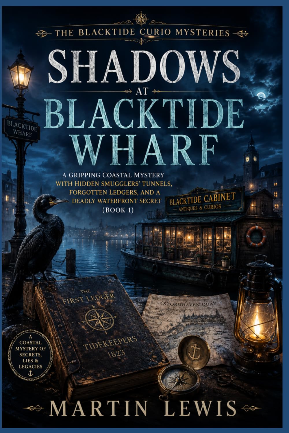 Shadows at Blacktide Wharf: A Gripping Coastal Mystery with Hidden Smugglers' Tunnels, Forgotten Ledgers, and a Deadly Waterfront Secret (Book 1) (The Blacktide Curio Mysteries)