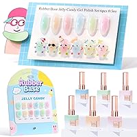 Vista 14 de Double Rhythm Juego de 6 piezas de 15 ml de esmalte de uñas en gel, mismo color, misma botella, kit de esmalte de uñas semipermanente, arte de uñas