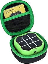 Lebakort Dur Étui Housse Cas Compatible avec GiiKER Tic Tac Toe Bolt Game Jeux de société (Noir + Vert)