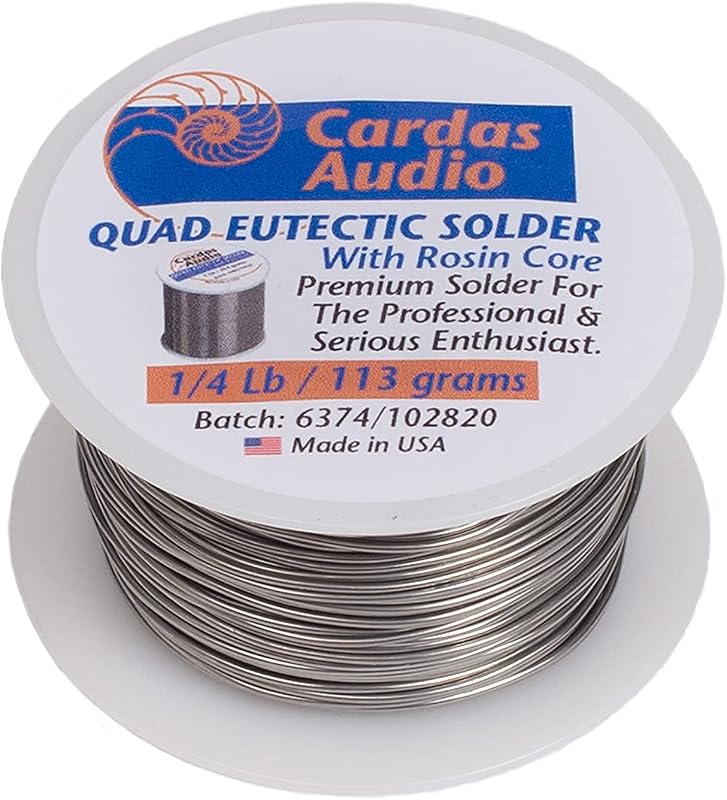 Alambre para soldar Soldadura cuádruple de plata eutéctica con fundente de colofonia 1/4 lbs (110 g)