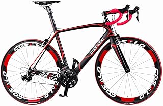 Costelo cento 1 SR strada bicicletta bicicletta completa in fibra di carbonio Carbon Frame, manubrio, stelo, carbonio ruote 50 mm 6 livello Groupset