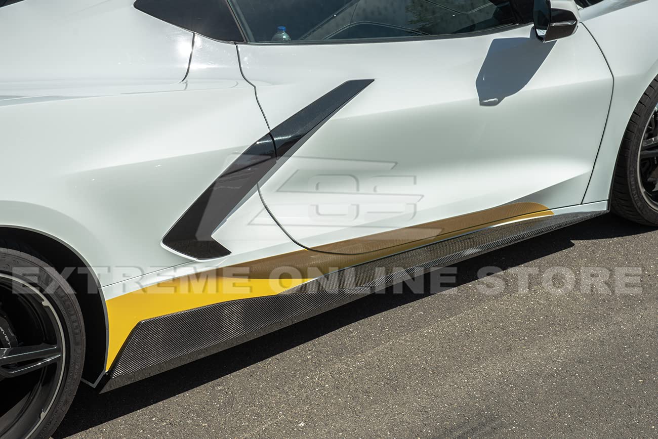 C8 Stingray Body Kit Carbon Fiber Side Skirts For Corvette C8 2020 ...