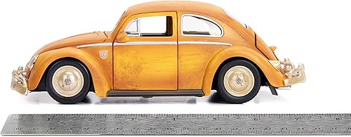 Miniatura 7 de Jada Toys Transformers Bumblebee Volkswagen Beetle - Coche fundido a presión, vehículo a escala 1:24 y figura de metal coleccionable Charlie de 2.75