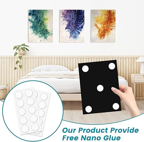 Miniatura 7 de Paneles Acústicos Arte de Pared que Absorbe Sonido, 16"X12" Paneles de Pared Acústicos Arte, 3Pcs Paneles de Pared Insonorizados Autoadhesivos,