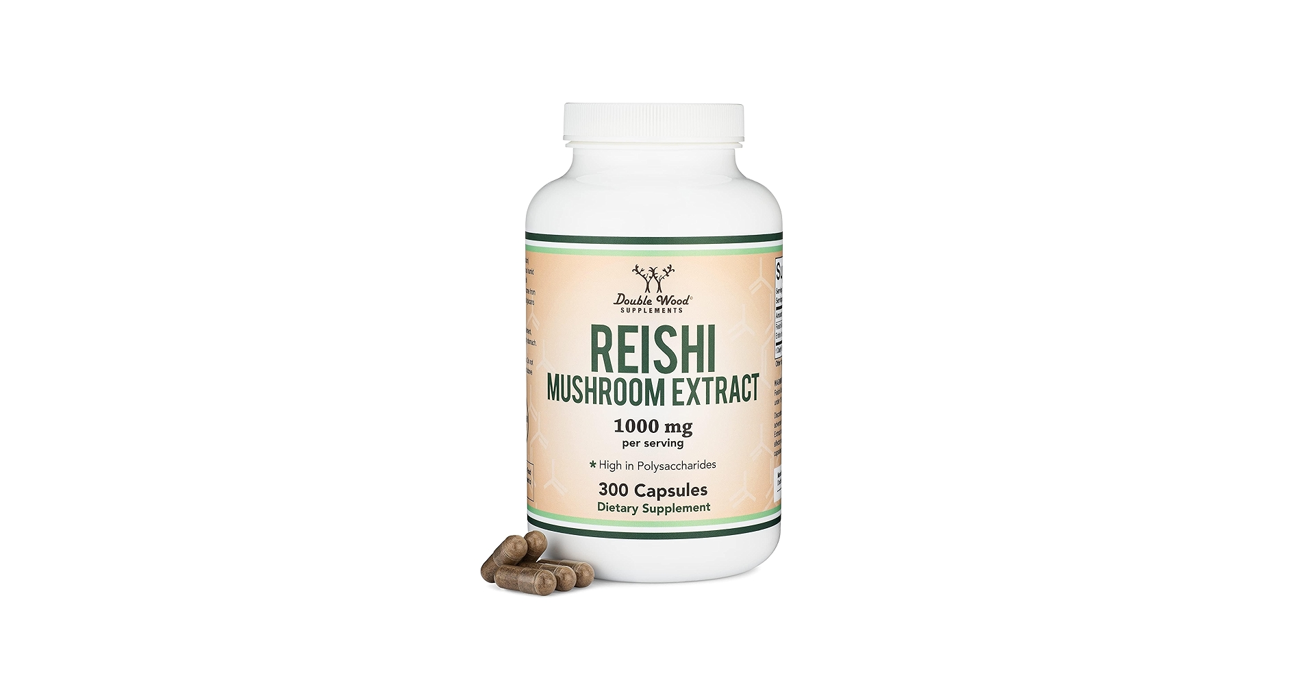 Reishi powder and extract bottles
