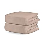 Newton Baby Fitted Crib Sheet (2-Pack) - Ultra Breathable and Soft, Organic Cotton, Fits All Standard Cribs, Clay