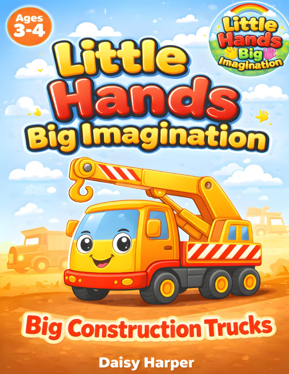 Big Construction Trucks: A Bold and Easy Coloring Book for Toddlers Ages 3–4 (Little Hands Big Imagination)