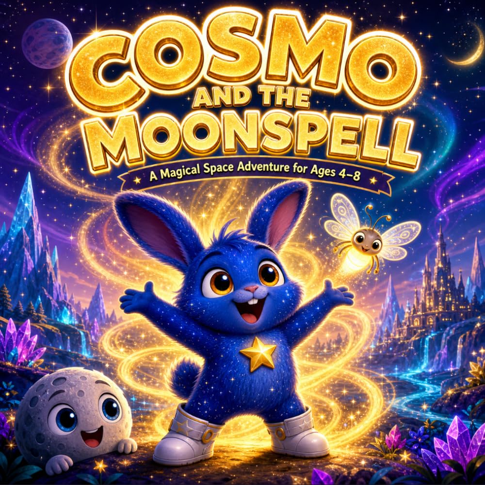 Space Magic Story for Kids Ages 4–8: Cosmo and the Moon spell Teaches Courage, Kindness, and Believing in Yourself: Heartwarming Storybook for Kids & ... Perfect Storybook for Babies, Boys, and Girls