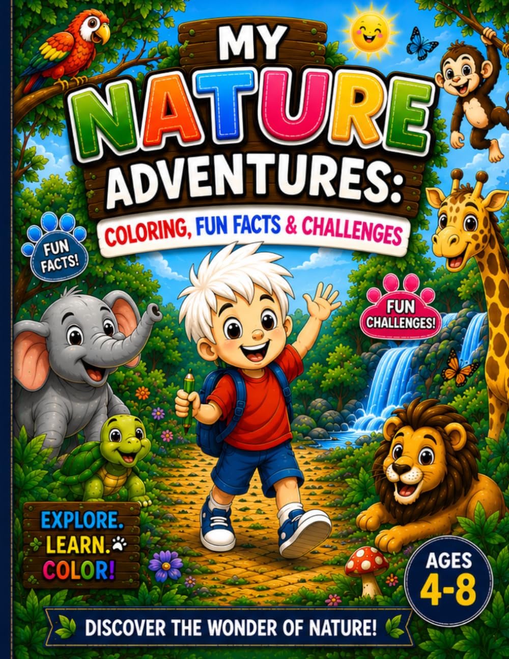 My Nature Adventures: Coloring, Fun Facts & Challenges