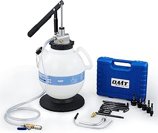 OMT 7.5L Transmission Fluid Pump, 2 Gallon Manual ATF Refill Kit Transmission Fluid Hand Pump Automotive, Transmission Fluid Transfer Pump, Transmission Fill Pump with 15 ATF Adapters