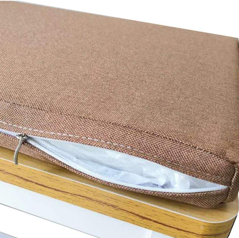 Patio Rectangle Bench Cushion,Elastic Thicken Dining Chair Pads,Waterproof Non Slip Settee Cushion for Patio Chair Furniture Q 100x35x5cm(39x14x2inch)