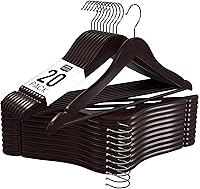 Vista 1 de Utopia Home Perchas de Madera Premium Paquete de 20 – Percha para Abrigos Duradera y Delgada – Percha para Trajes con Gancho Giratorio de 360 Grados