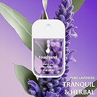 Vista 4 de Touchland Spray Desinfectante Hidratante para Manos, Set Trío BLOSSOM (Lavanda, Vainilla, Agua de Lluvia), 1 FL. OZ. Sprays Nebulizadores Power Mist
