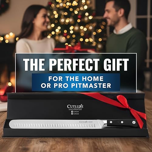 Miniatura 3 de Cutluxe – Cuchillo de cocina forjado en acero inoxidable alemán de alto carbono. Mango ergonómico de espiga completa y hoja afilada