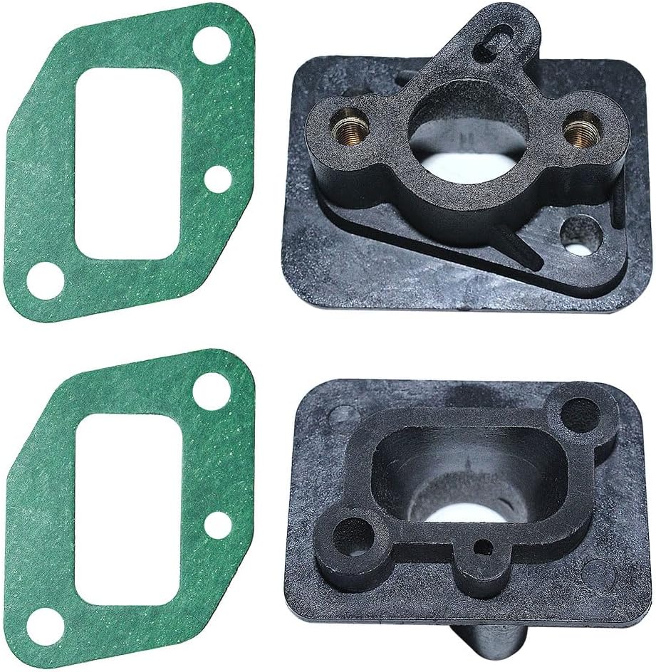YAEGER 2Pcs/lot Brush Cutter Intake Manifold for 40-5 43CC 52CC Trimmer Parts Carburetor Base Connector Admitting Pipe Carb Adaptor