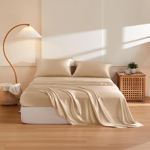 THXSILK Silk Sheet Set 5Pcs 6A Top Grade 100 Pure Mulberry Silk Bed Sheets Ultra Soft Durable Luxury