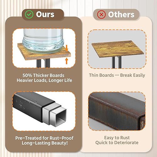 Miniatura 3 de LASZOLA Soporte de Madera para Plantas Negro de 5 Niveles para Interior para Macetas Grandes y de Gran Resistencia, Estante de Flores Vertical de