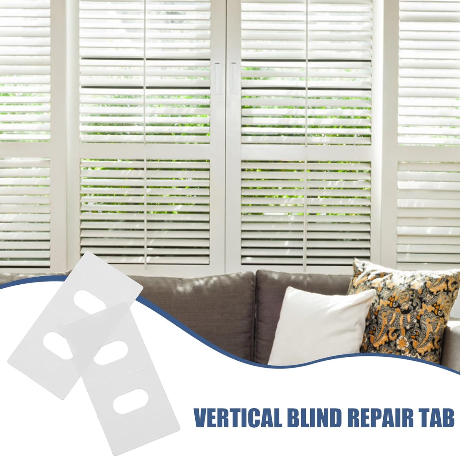 Blinds for Windows Parts 30pcs Blind Repair Stickers Vertical Tabs Repair Accessory Kit