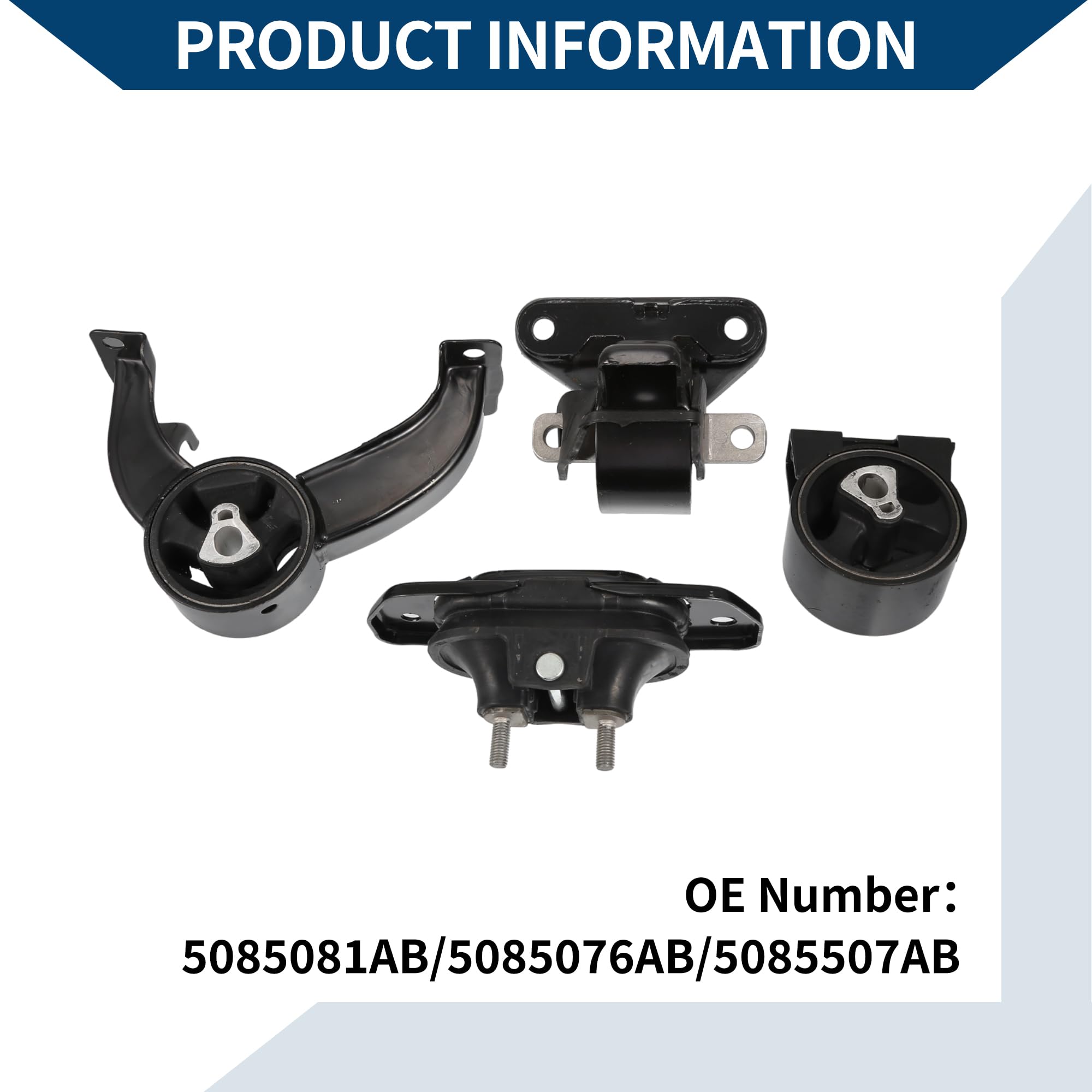 Juego De Soportes De Motor Para Dodge Avenger 2.4L 08-14 1 Juego