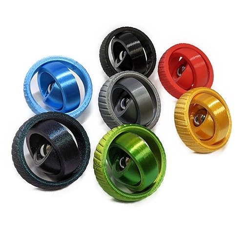 Vista 3 de NEW GyroSpinner, All-In-One Pocket Fidget Toy, Multi-function Stress-Relieving Station, Metal Ball Sensory Roller & Table-Top spinner