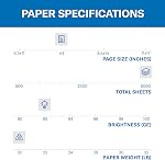 Hammermill A4 Paper, 20 lb Copy Paper (210mm x 297mm) - 1 Ream (500 Sheets) - 92 Bright, Made in the USA